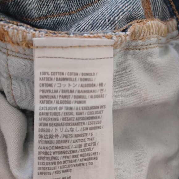 Hollister Men’s Skinny Jeans W33 L34 Medium Wash Distressed Ripped Y2K Cotton - Picture 2 of 11